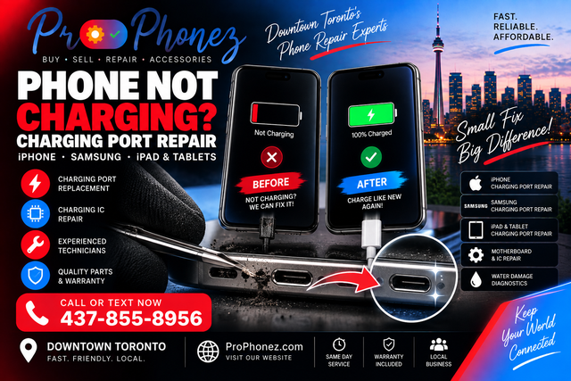 Phone Charging Port Repair Toronto | iPhone & Samsung