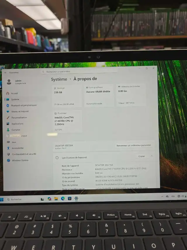 Surface I7 8GB RAM
