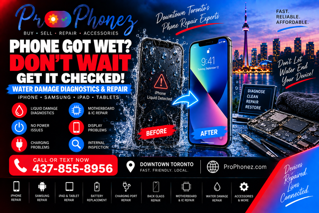 Water Damage Phone Repair Toronto | iPhone & Samsung Diagnostics