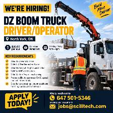 Hiring a DZ Boom Truck Driver/Operator