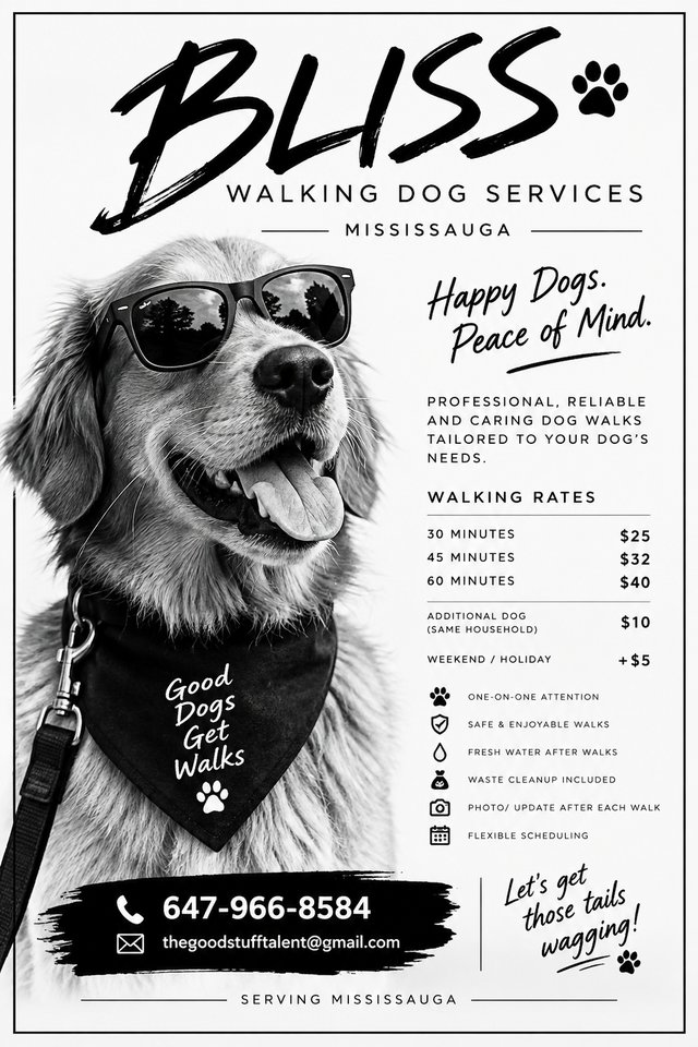 Bliss Dog Walking Services