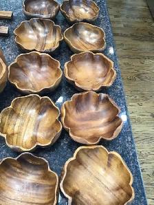 Wood Salad Bowl and Serving Bowls Set - Photo 5