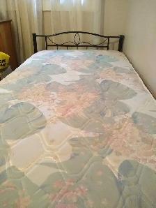 3/4 / Small Double Bed Frame & Mattress (4x6 ft)