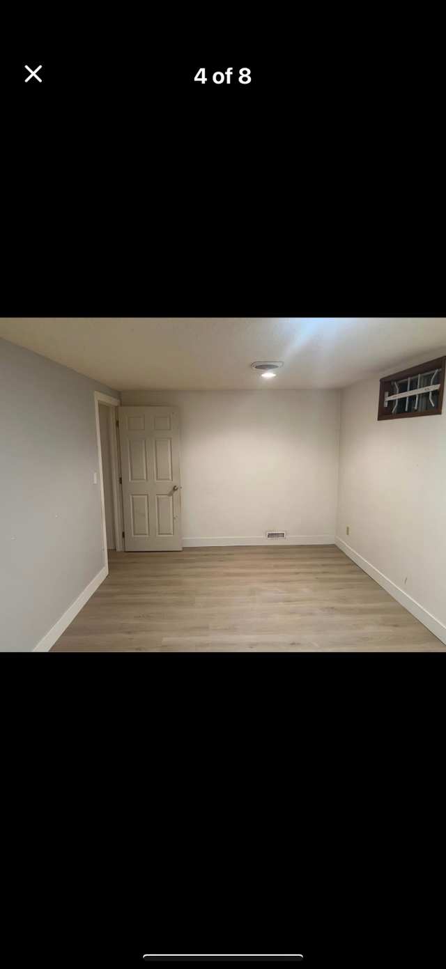 One bedroom in a basement suite for RENT