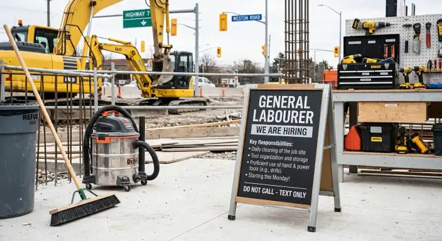Hiring: General Labourer – Construction / Job Site