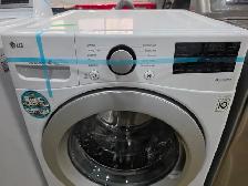 LG 27' White Front-Load Stackable Washer / Washing Machine - Photo 2