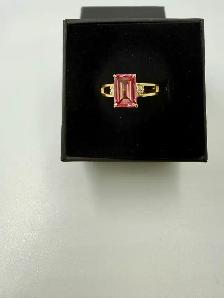 Women's 10K Gold Ring w 2 Ct Lab. Pink Diamond~Comes w Appraisal