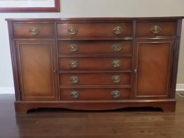 Serpentine-Front Buffet Sideboard