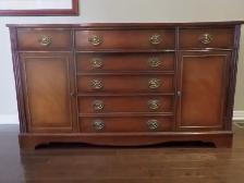 Serpentine-Front Buffet Sideboard