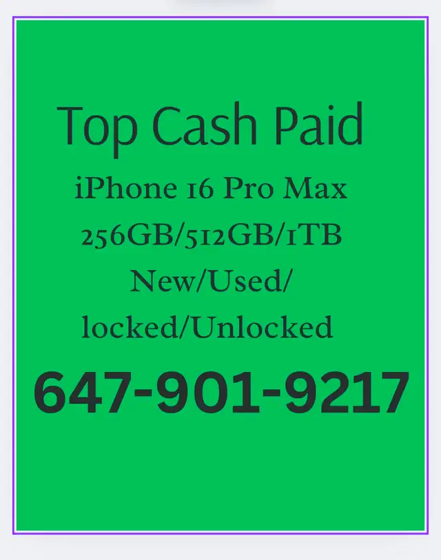 CASH paid for iphone 16 pro max 512gb NATURAL