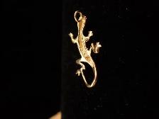 14k Gold Lizard pendant - Photo 3
