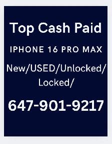 CASH paid for NEW iPhone 16 pro max 256gigabytes