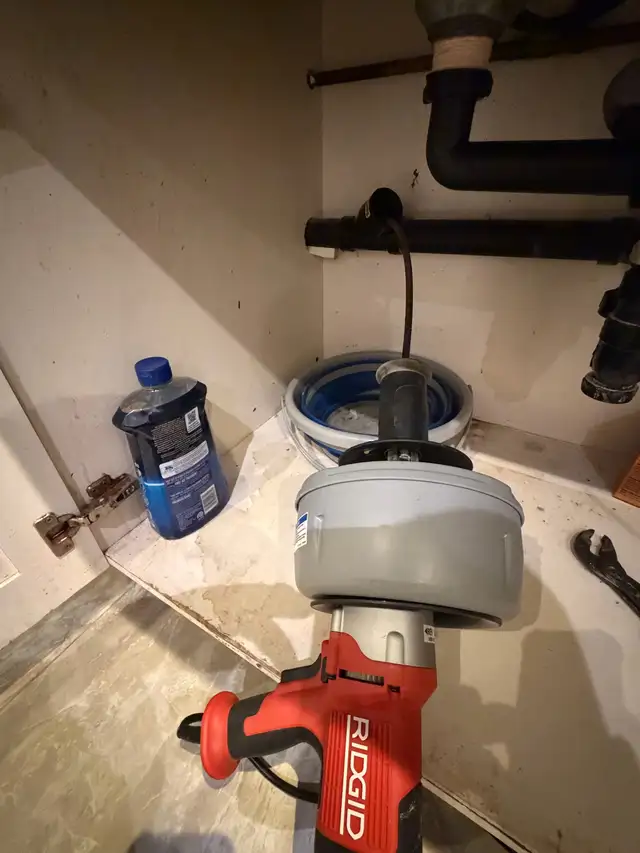 Unclogging Kitchen Drain