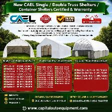New CAEL Single / Double Truss Shelters / Container Shelters Cer
