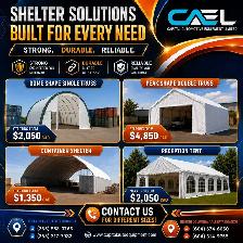 New CAEL Single / Double Truss Shelters / Container Shelters Cer - Photo 4