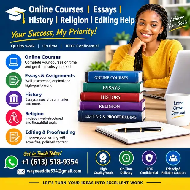 Online Courses | Essays | History | Religion | Editing Help