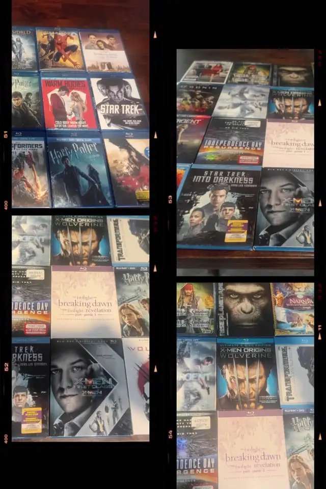 BLU RAY DICS / 3 POUR 20$ AU CHOIX