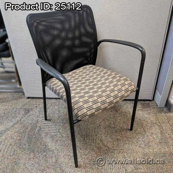 SitOnit Social Mesh Back Office Side Guest Chair w/ Pattern Seat
