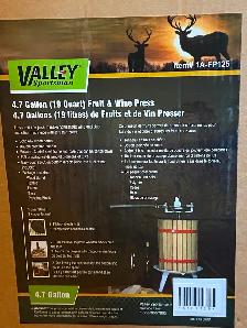 Apple, Fruit, Wine Press. Brand New! 4.7 Gallon Capacity. - Photo 2