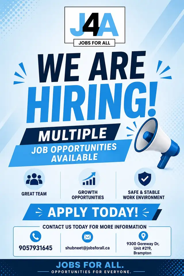 Start tomorrow general labourers and CNC needed