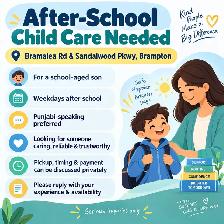 Punjabi-Speaking After-School Care Needed – Bramalea & Sandalwoo