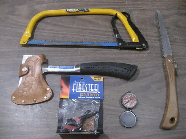 Camping survival items