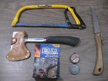 Camping survival items