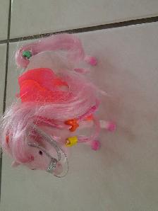 BEAU CHEVAL NEUF ROSE UNIQUE SUPER-DOUX DE 6'DE HAUT: $5.00 - Photo 3