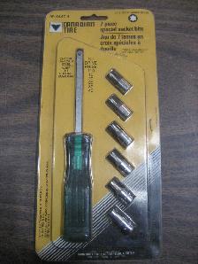 1/4 Drive 7 piece Torx bit socket kit