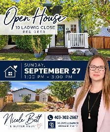 Open House Sunday 1-3pm 10 Ladwig Close