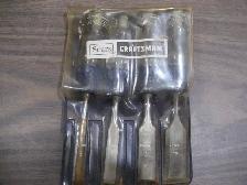 Vintage Sears 4 piece wood chisel set