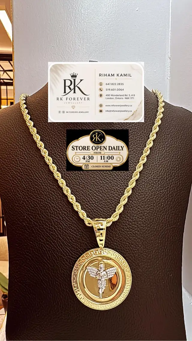 10K  yellow Gold Chain & Pendant # R 45