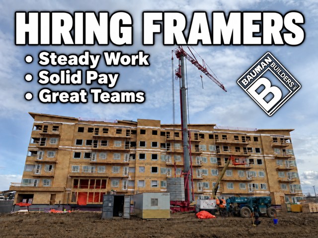 Hiring Framers / Crews - Multi-Family Wood Construction