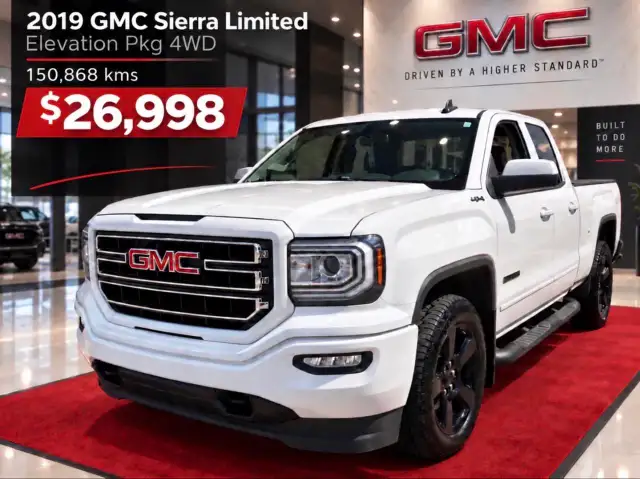 2019 GMC Sierra 1500 Limited Elevation Pkg 4WD 6.5 FT Box - More
