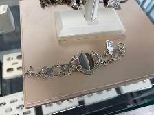Silver Bracelet with Coloured Stone - Photo 2