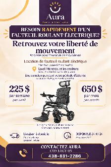 Besoin rapidement d’un fauteuil roulant électrique?