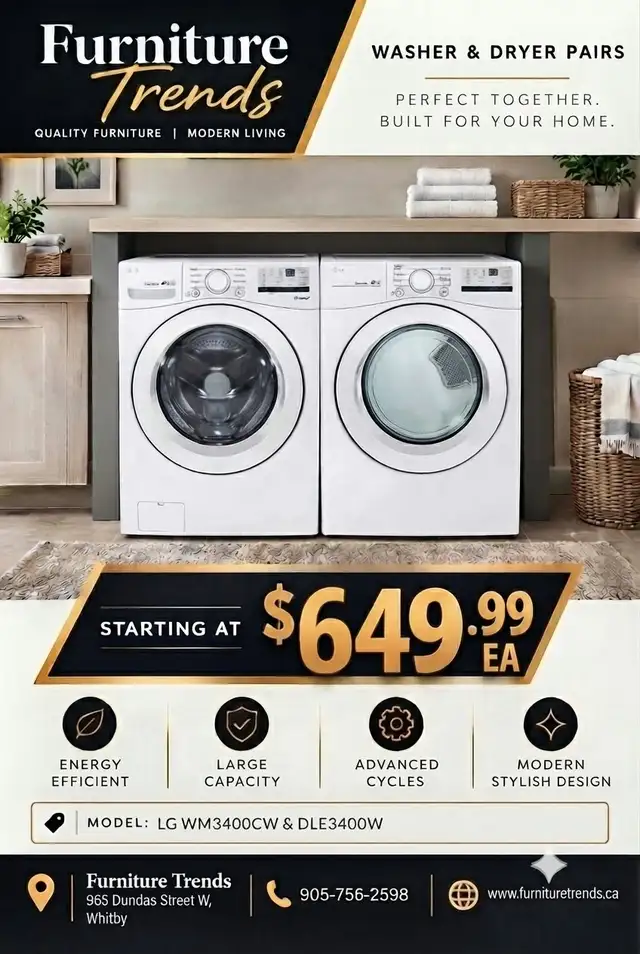 LG Washer and Dryer Pairs