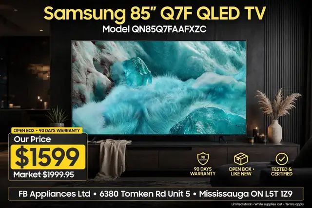 Samsung 85' Q7F QLED 4K Smart TV