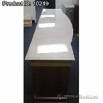 Marble Top 2 Tone Beige 4 Door 4 Drawer Credenza 70 x 15 x 29.5 - Photo 3