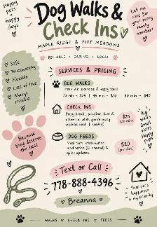 DOG WALKS & CHECK-INS