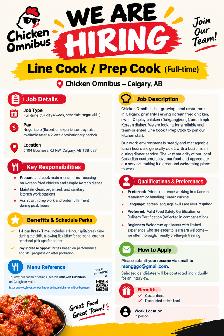 Hire Line Cook / Prep Cook (Full-time)