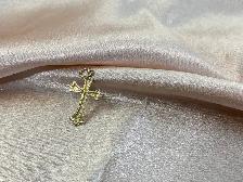 10K Gold Diamond Cut Cross Pandent - Photo 7