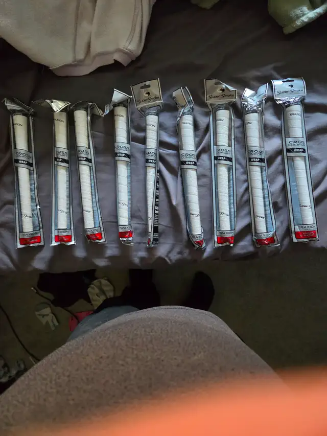 Brand new in the wrapper traxion superstroke iron grips for sale