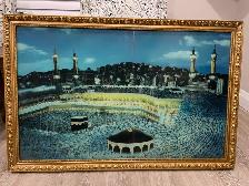 Large Framed Islamic Wall Art – Kaaba & Masjid al-Haram, Mecca