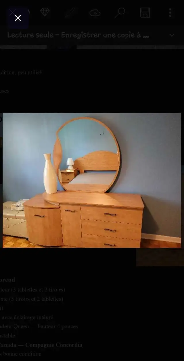 Mobilier de chambre