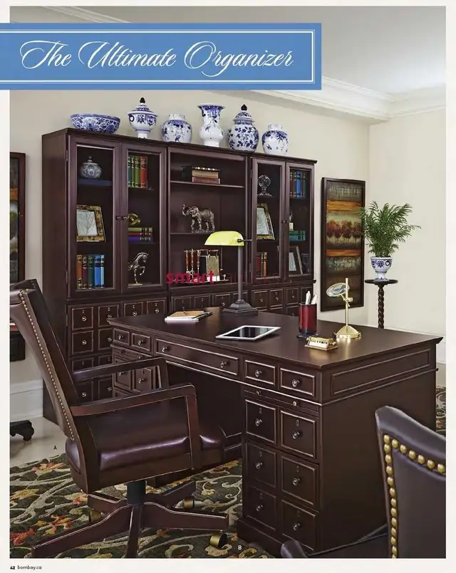 BOMBAY COMPANY STANTON SOLID WOOD BOOKCASE – MAHOGANY – $190 OBO