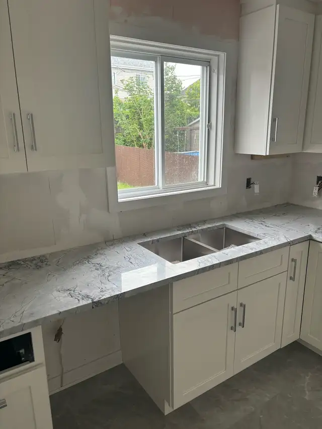 comptoir granite quartz sur mesure