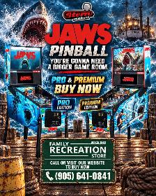 JAWS, Godzilla & Avengers Pinball | Mississauga