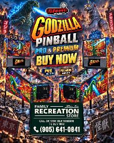 Godzilla & Rush Pinball | Hamilton