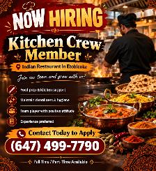 Hiring Kitchen helper